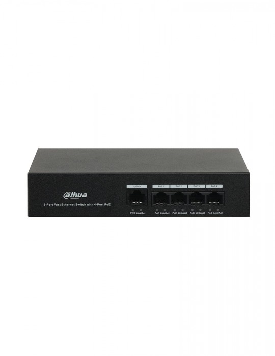 [DH-PFS3005-4ET-36] DAHUA Gigabit Unmanaged Desktop Switch 4 Ports Fast Ethernet 10/100Mbps PoE